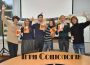Команда факультету соціології КНУ - переможець "Ігор соціологів" (зліва направо: Станіслав Горленко, Анастасія Черниш, Михайло Слуквін, Валерія Котляр, Олександр Карпець і Тарас Саламанюк (організатор змагань)